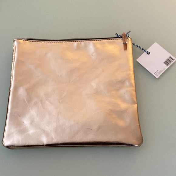 NEW Tartan + Twine Gold Purse Metallic Rose Gold - Picture 3 of 5